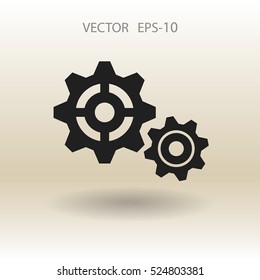 Gears icon. vector illustration