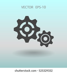 Icono de engranajes. ilustración vectorial