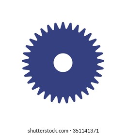 Gears icon vector illustration. Flat design style