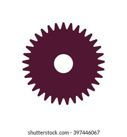 gears icon vector illustration. Flat design style