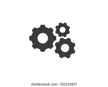 Gears icon vector illustration on white background