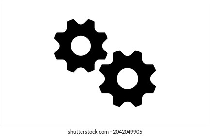 gears icon vector logo design template