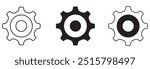  gears icon vector logo isolated on white background design eps 10