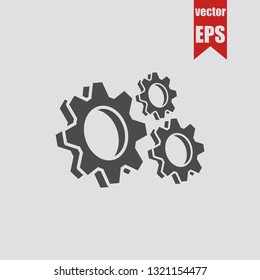 Gears icon.Vector illustration.
