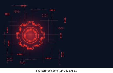 Gears illustration background ideal for tech related project.