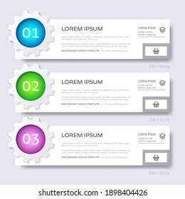 Graba las opciones de infografía Banner diseño de flujo de trabajo ilustración vectorial