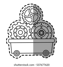 Gears inside cart design