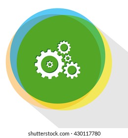 gears. Internet template. Vector icon.