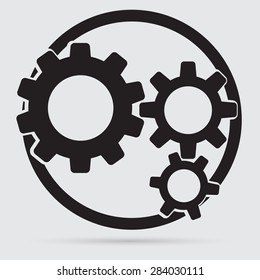 gears isolated object , technical, mechanical illustration