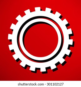 gears isolated object , technical, mechanical illustration