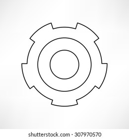 gears isolated object , technical, mechanical illustration