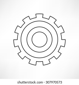 gears isolated object , technical, mechanical illustration