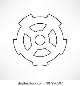 gears isolated object , technical, mechanical illustration