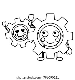 gears kawaii icon image 