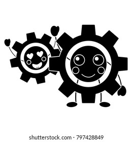 gears kawaii icon image 