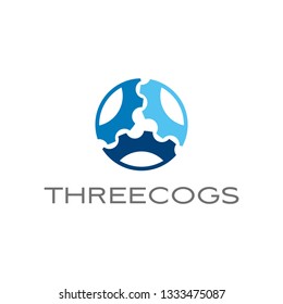 Gears logo template