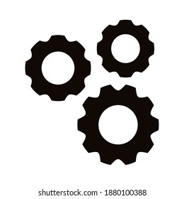 Zahnradautomatenstich-Symbol, Vektorgrafik-Design