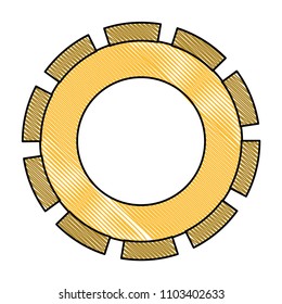 gears machine isolated icon