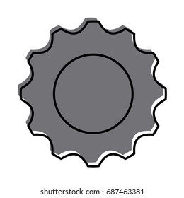 gears machine isolated icon