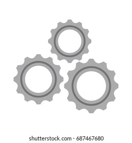 gears machine isolated icon