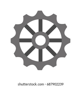 gears machine isolated icon