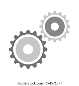 gears machine isolated icon