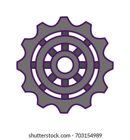 gears machine isolated icon