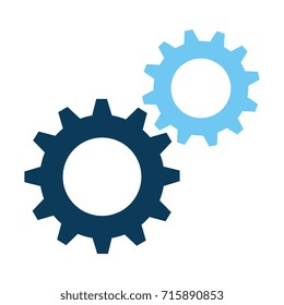 gears machine isolated icon