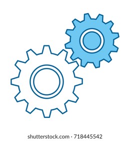gears machine isolated icon