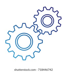gears machine isolated icon