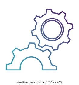 gears machine isolated icon