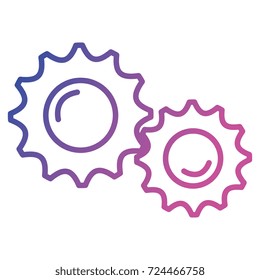 gears machine isolated icon
