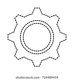 gears machine isolated icon