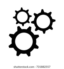 gears machine isolated icon