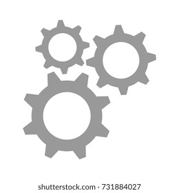 gears machine isolated icon