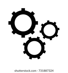 gears machine isolated icon