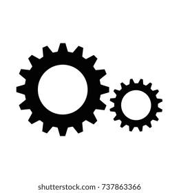 gears machine isolated icon