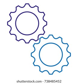 gears machine isolated icon