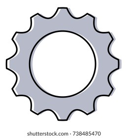 gears machine isolated icon