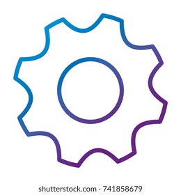 gears machine isolated icon