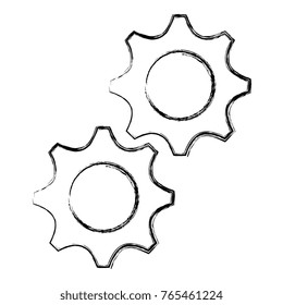 gears machine isolated icon