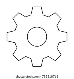 gears machine isolated icon