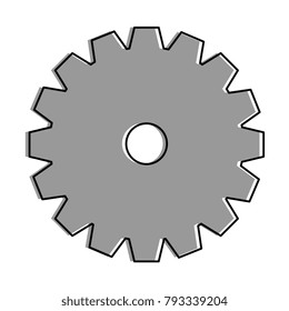 gears machine isolated icon