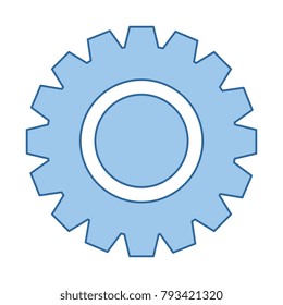 gears machine isolated icon