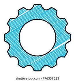 gears machine isolated icon