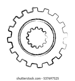gears machine isolated icon vector illustration design