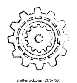 gears machine isolated icon vector illustration design