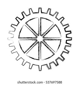 gears machine isolated icon vector illustration design