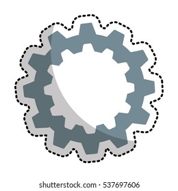 gears machine isolated icon vector illustration design