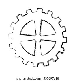 gears machine isolated icon vector illustration design